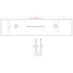 AL. kotviaci profil pre sklo 12-22mm, bočné kotvenie, 2.5m AL. kotviaci profil pre sklo 12-22mm, bočné kotvenie, 2.5m